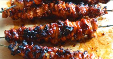 BBQ Chicken Kebabs- Bacon Bourbon Recipe