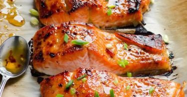 Thai Salmon Recipe with easy healthy sweet chili sauce