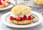 These lightly sweetened biscuit-type gluten free strawberry shortcakes are the perfect base for any type of fresh summer fruit