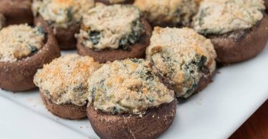 Creamy Spinach-Stuffed Mushrooms Recipe