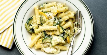 Summer Pasta With Zucchini, Ricotta and Basil