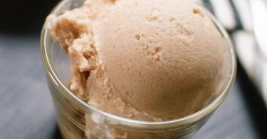 peanut butter ice cream with honey and coconut milk